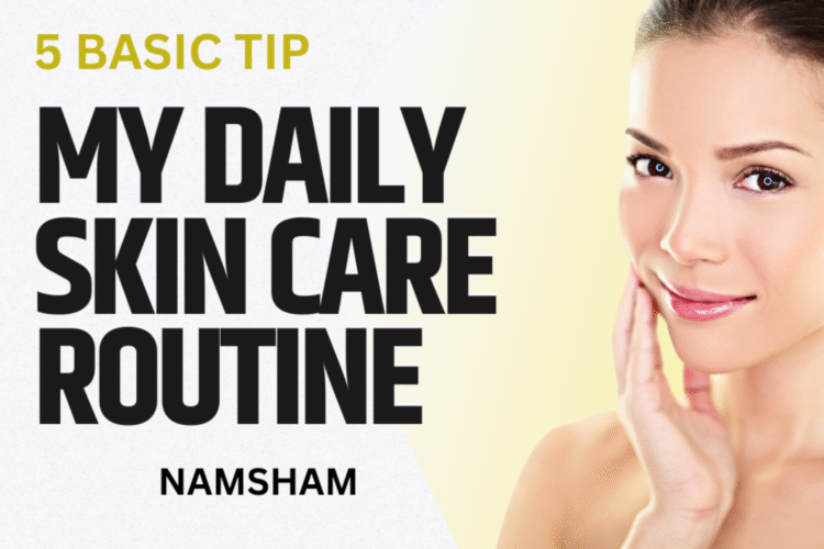 Applying SPF sunscreen as part of daily skin care routine.