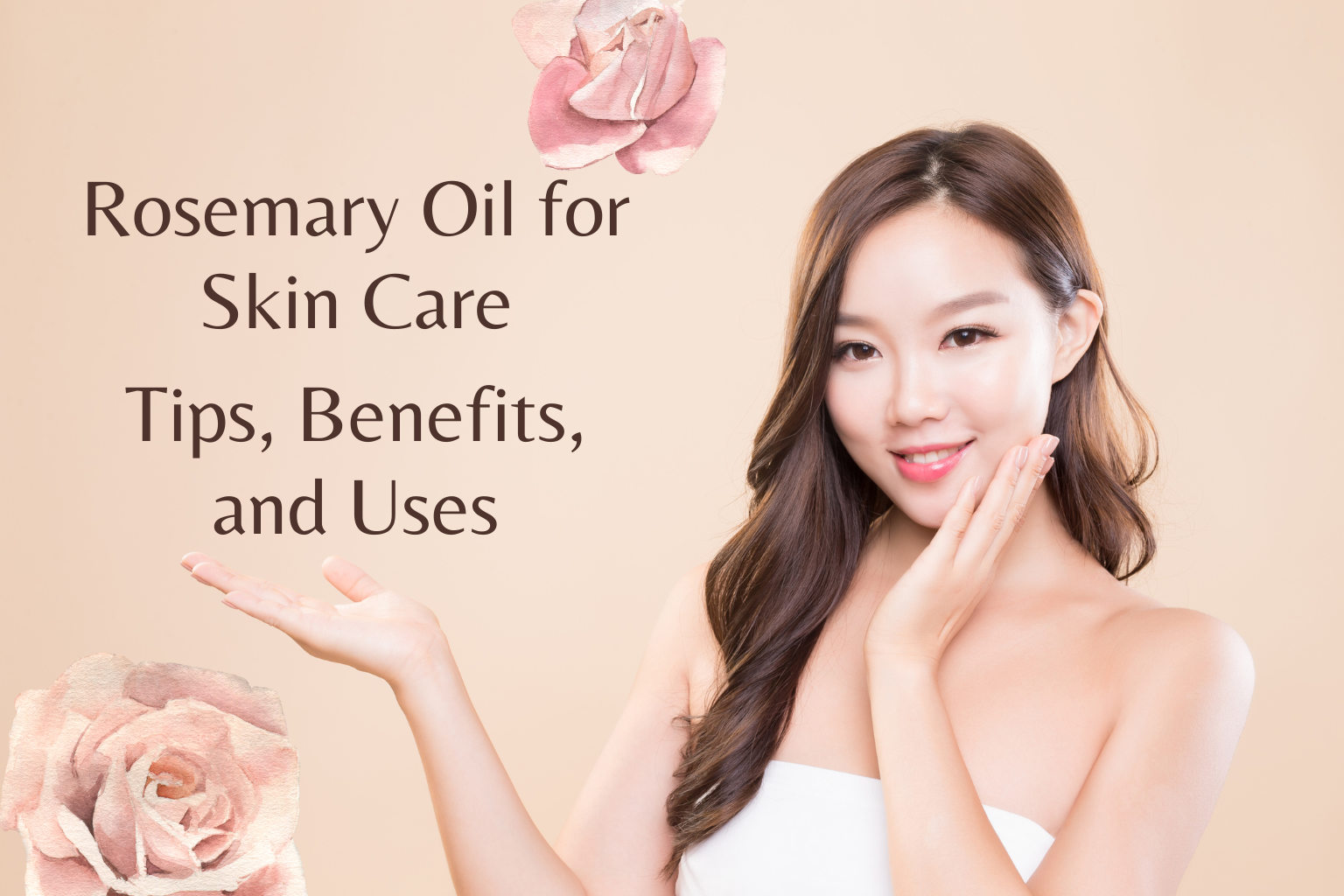 Natural rosemary oil for glowing skin, anti-aging benefits, and hydration