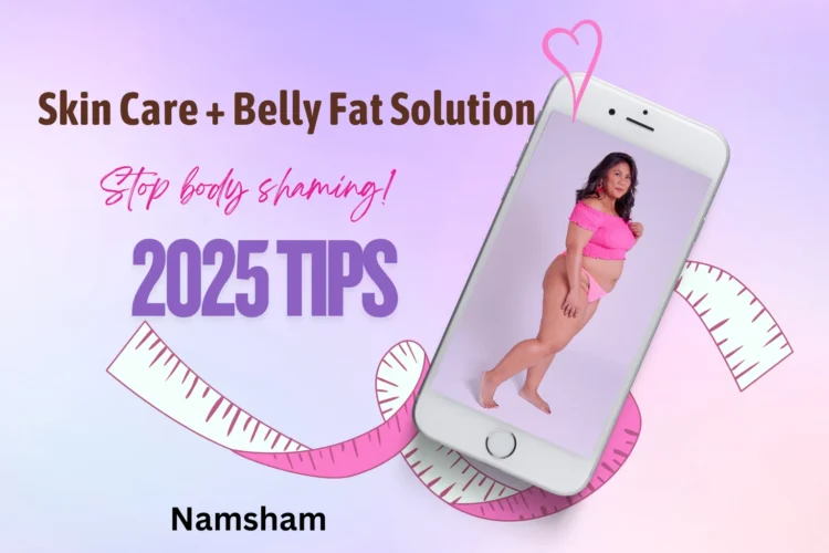 Woman doing plank exercise for belly fat and skin care health