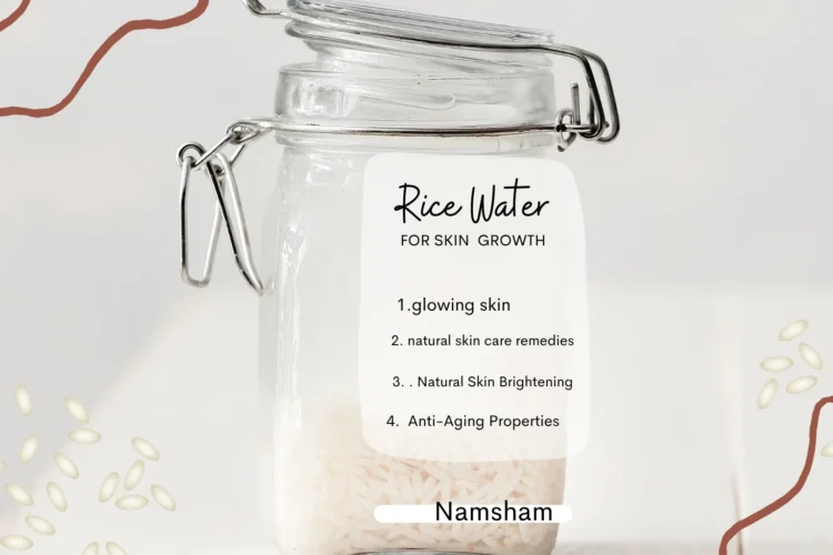 Natural skin care with rice water for glowing and healthy skin