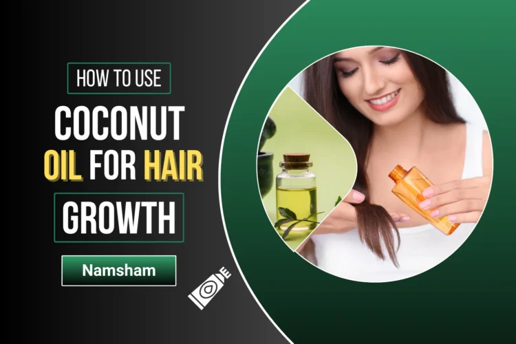 Coconut oil benefits for hair care with natural shine