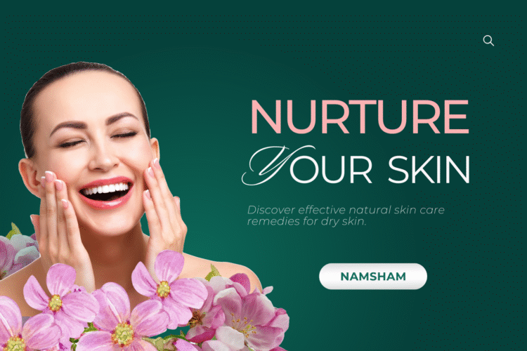 Woman applying aloe vera gel as natural skin care remedy for dry skin at home