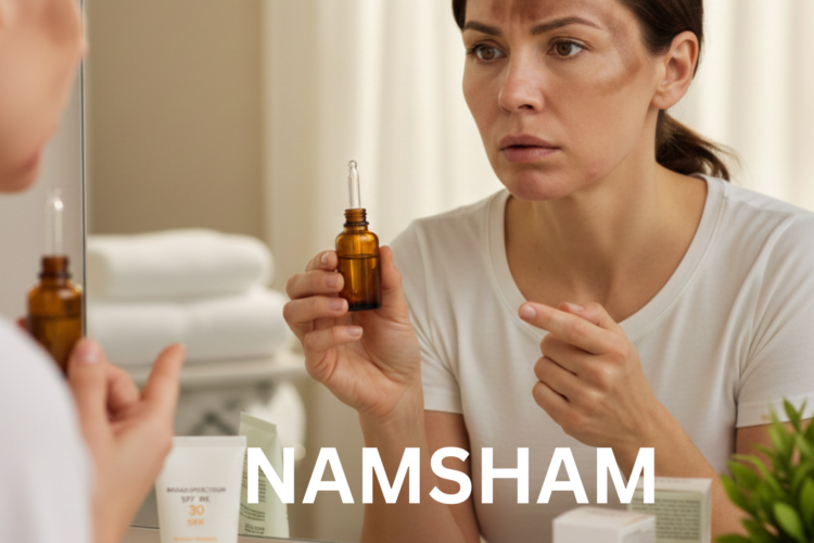 Hormonal skin changes after 30 causing acne, dryness, and fine lines