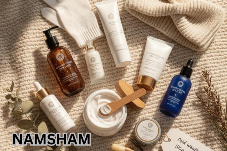 Skincare routine for cold weather and dry air to prevent dryness and keep skin soft and hydrated